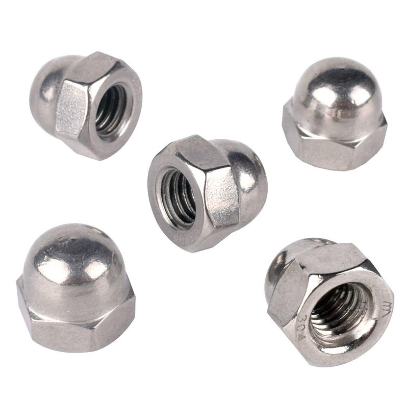 KOSJETHAS Store 50Pcs #8-32 Acorn Cap Hex Nuts, 304 Stainless Steel 18-8, Coarse Thread UNC, Full Thread - Image 3